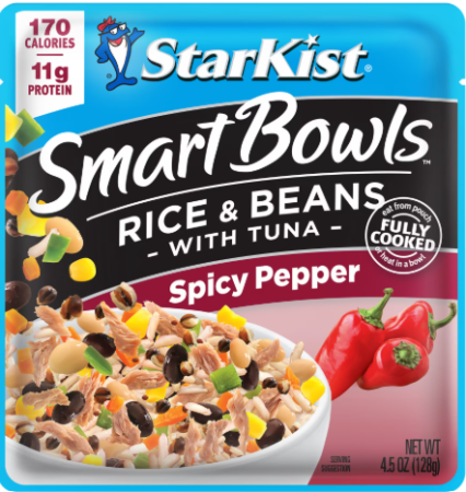 STARKIST SMART BOWLS RICE & BEANS W. TUNA - SPICY PEPPER