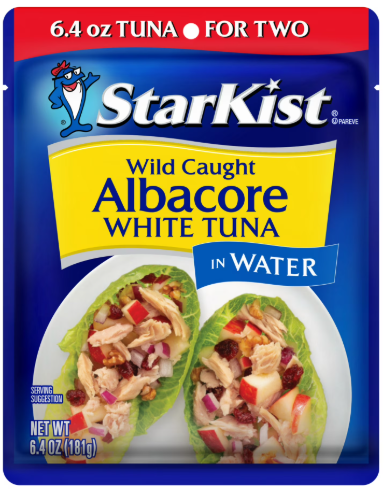 STARKIST WILD CAUGHT ALBACORE WHITE TUNA WATER 6.4oz
