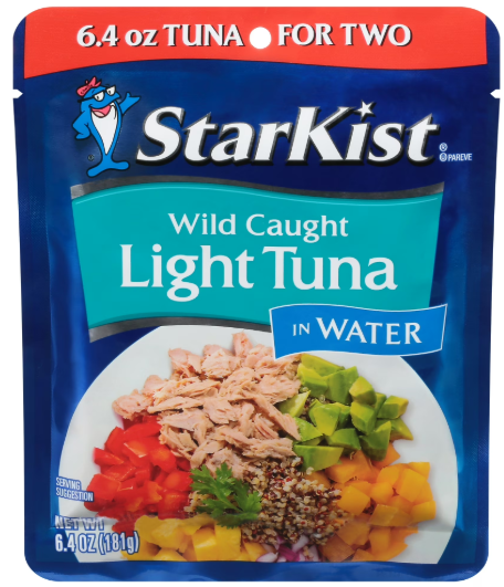 STARKIST WILD CAUGHT LIGHT TUNA IN WATER 6.4oz