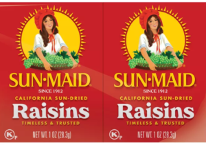SUN-MAID RAISINS 1oz 2ct