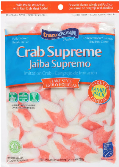 TRANSOCEAN SUPREME IMITATION CRAB FLAKE STYLE 1.5lbs