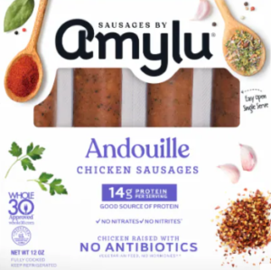 AMYLU ANDOUILLE CHICKEN SAUSAGE