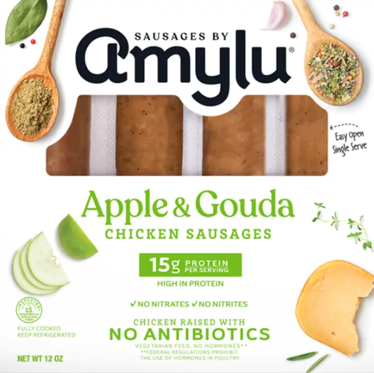 AMYLU APPLE & GOUDA CHICKEN SAUSAGE