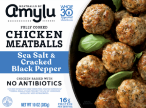 AMYLU SEA SALT & CRACKED BLACK PEPPER CHICKEN MEATBALLS