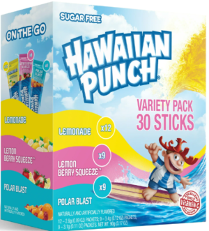HAWAIIAN PUNCH PARADISE VARIETY DRINK MIX 30pk