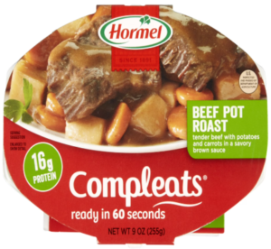 HORMEL COMPLEATS BEEF POT ROAST 9oz @ .28 WALMART HORMEL COMPLEATS BEEF POT ROAST