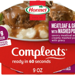 HORMEL COMPLEATS MEATLOAF & GRAVY W. MASHED POTATOES