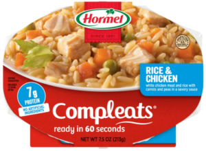 HORMEL COMPLEATS RICE & CHICKEN 7.5oz @ .28 WALMART HORMEL COMPLEATS RICE & CHICKEN