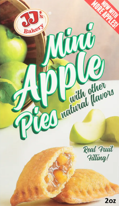 JJ'S BAKERY GLAZED MINI APPLE PIE 2oz
