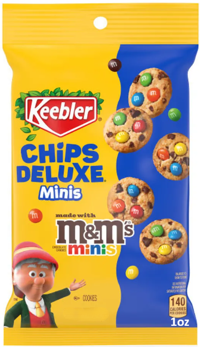 KEEBLER MINI CHIPS DELUXE W. M&M's COOKIES