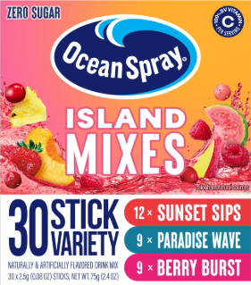 OCEAN SPRAY CRANBERRY ISLAND MIXES 30ct