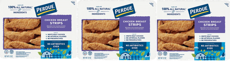 PERDUE CHICKEN BREAST STRIPS 3pk 2.25lbs