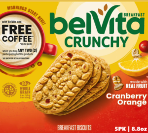 BELVITA CRUNCHY CRANBERRY ORANGE 5PK