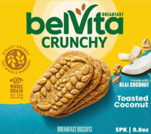 BELVITA CRUNCHY TOASTED COCONUT 5PK