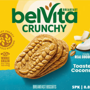 BELVITA CRUNCHY TOASTED COCONUT 5PK