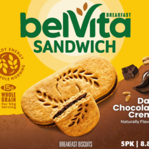 BELVITA SANDWICH DARK CHOCOLATE CREAM 5PK