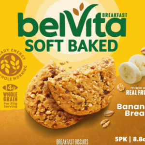 BELVITA SOFT BAKED BANANA BREAD 5PK