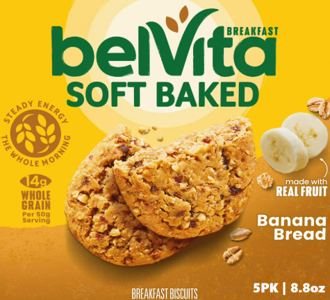 BELVITA SOFT BAKED BANANA BREAD 5PK