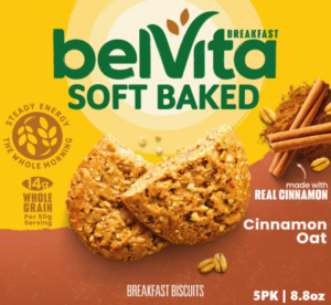 BELVITA SOFT BAKED CINNAMON OAT 5PK
