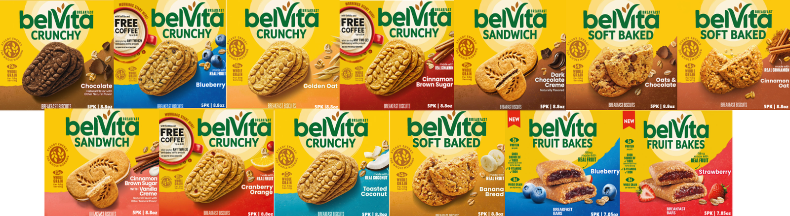 BELVITA VARIETY PICK ANY 3 BUNDLE 1.7lbs
