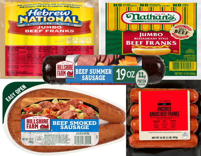 JUMBO BEEF SAUSAGES BUNDLE 4.6lbs