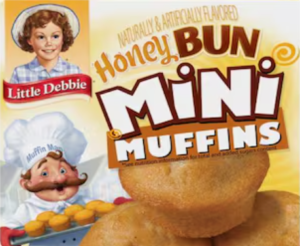 LITTLE DEBBIE HONEY BUN MINI MUFFINS 20PK