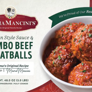 MAMA MANCINI'S 100% BEEF JUMBO MEATBALLS IN SAUCE 3lbs