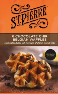 ST. PIERRE BELGIAN WAFFLES W. CHOCOLATE CHIPS 6PK
