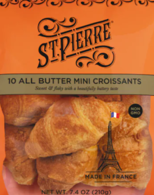 ST. PIERRE BUTTER MINI CROISSANTS 10PK
