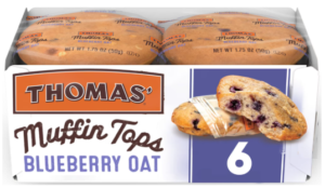 THOMAS MUFFIN TOPS - BLUEBERRY OAT 6PK