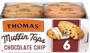THOMAS MUFFIN TOPS - CHOCOLATE CHIP 6PK
