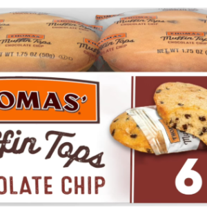 THOMAS MUFFIN TOPS - CHOCOLATE CHIP 6PK