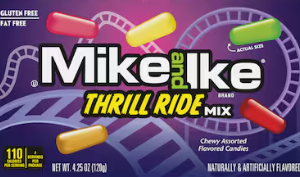 MIKE & IKE - THRILL RIDE 4.25oz BOX