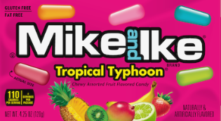 MIKE & IKE - TROPICAL TYPHOON 4.25oz BOX