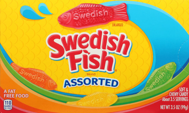 SWEDISH FISH - ASSORTED 3.5oz BOX