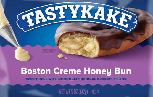 TASTYKAKE BOSTON CRÈME HONEY BUN