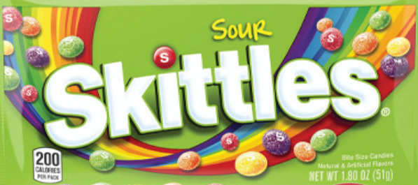 SKITTLES - SOUR 1.8oz BAG