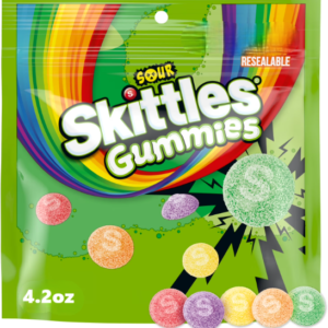 SKITTLES GUMMIES - SOUR 4.2oz BAG