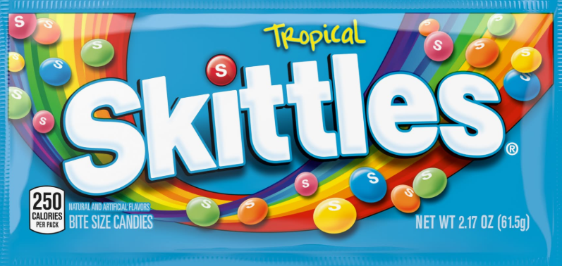 SKITTLES - TROPICAL 2.17oz BAG