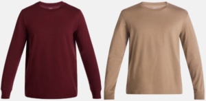 GEORGE CREWNECK T-SHIRT w. LONG SLEEVES