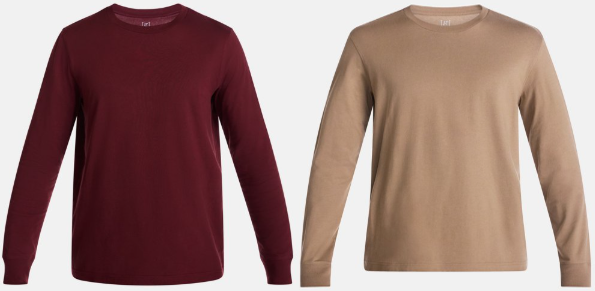 GEORGE CREWNECK T-SHIRT w. LONG SLEEVES
