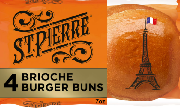 ST. PIERRE BRIOCHE BURGER BUNS 4PK