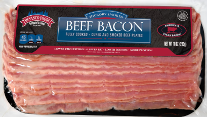 DEVANCO HICKORY SMOKED THICK CUT BEEF BACON