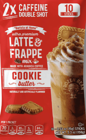 FROZEN BEAN COOKIE BUTTER LATTE & FRAPPE MIX 10ct.