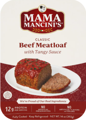 MAMA MANCINI'S BEEF MEATLOAF W. TANGY SAUCE