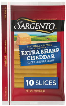 SARGENTO EXTRA SHARP CHEDDAR SLICES