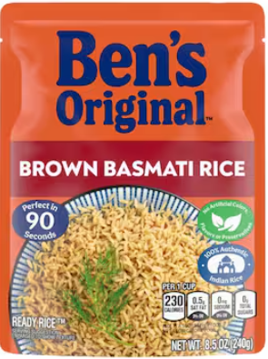 BEN'S ORIGINAL READY RICE BROWN BASMATI