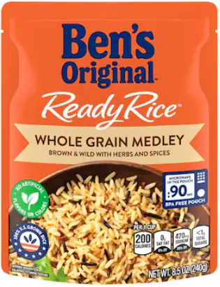 BEN'S ORIGINAL READY RICE WHOLE GRAIN MEDLEY