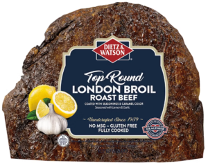 D&W TOP ROUND LONDON BROIL ROAST BEEF 1.5lbs