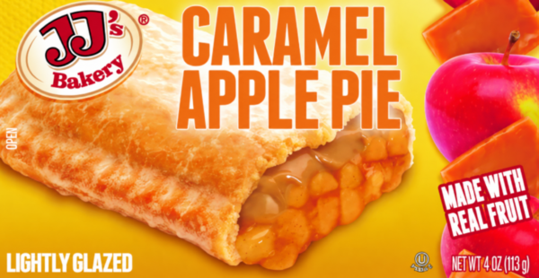 JJ'S BAKERY GLAZED CARAMEL APPLE PIE 4oz